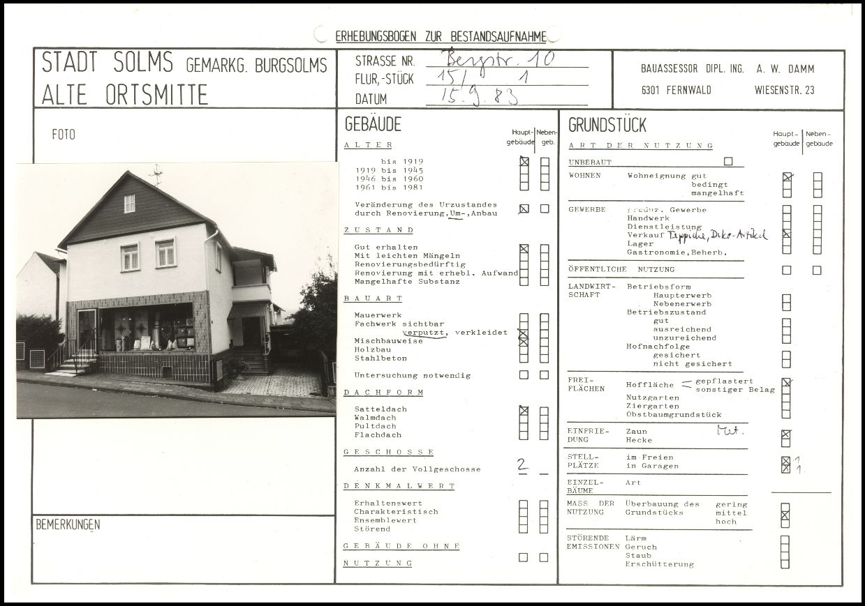 Burgsolms, Bergstraße 10